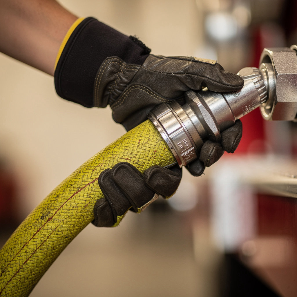 Federal Fire Department San Diego Station 16 firefighting team and equipment in action at 32nd Street Naval Base